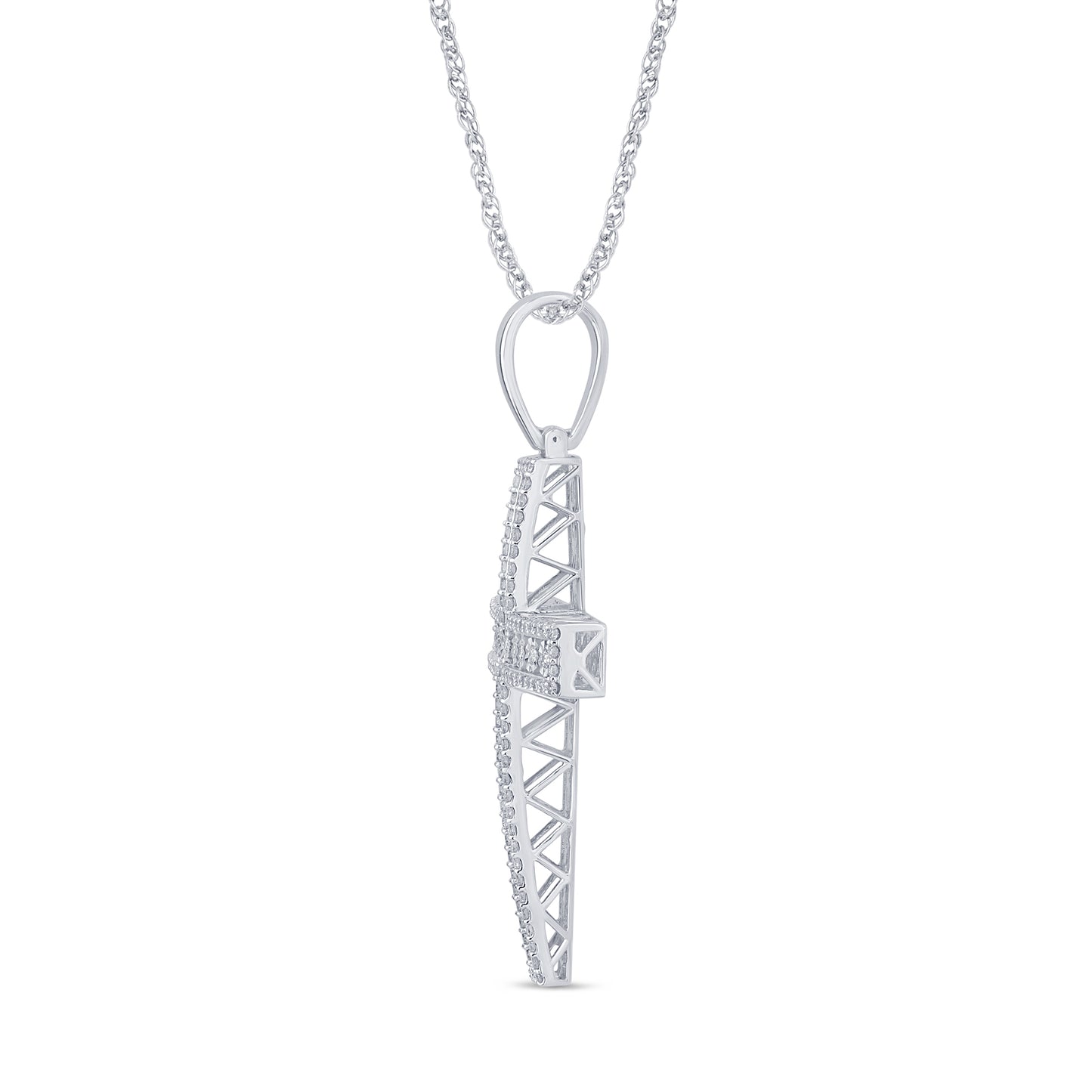 1.93 CTS T.W. CROSS PENDANT