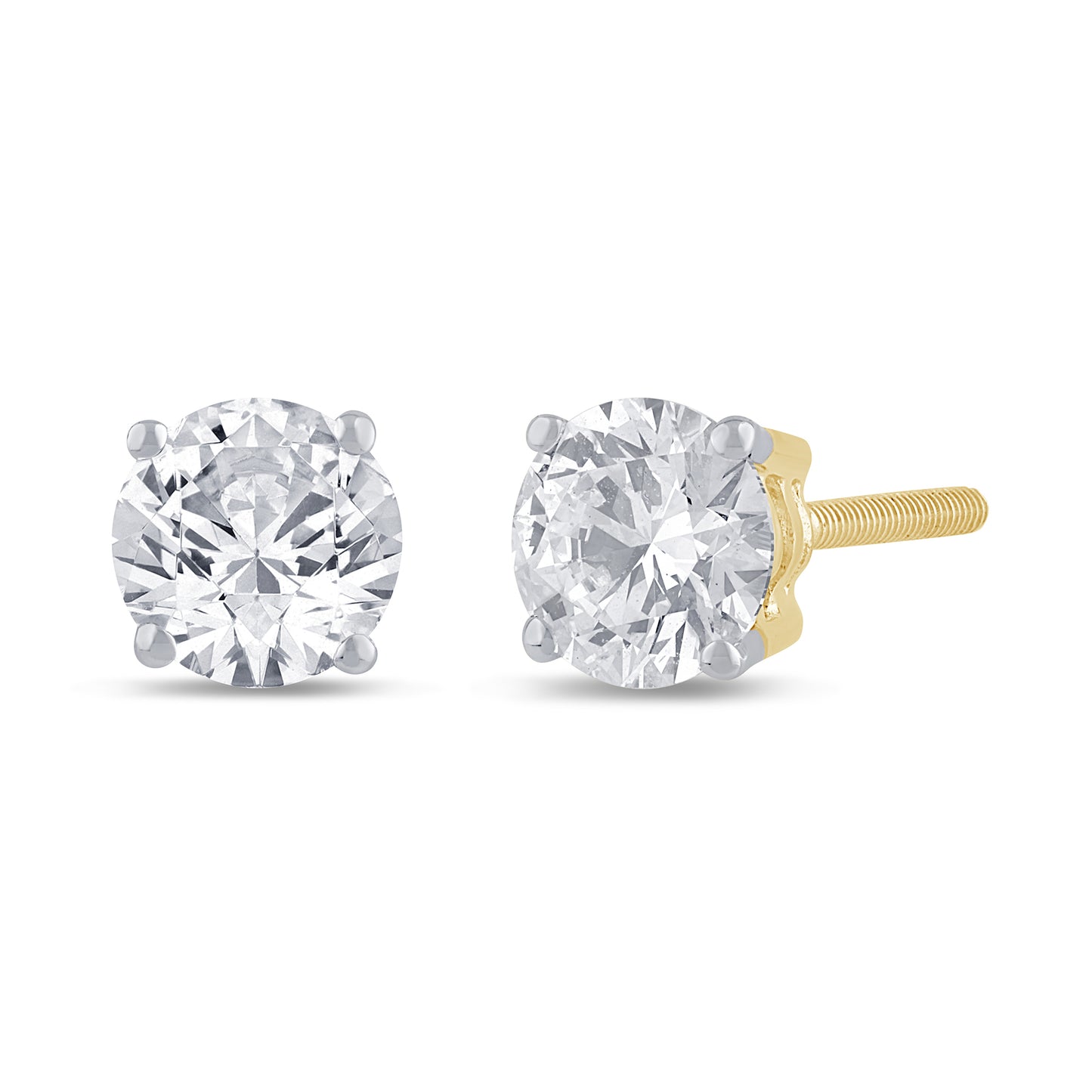 1.06 CTS T.W. STUDD EARRINGS