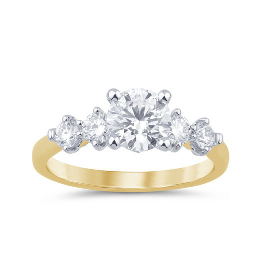 1.66 CTS T.W. WEDDING RING