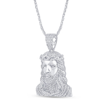 3.73 CTS T.W. JESUS PENDANT