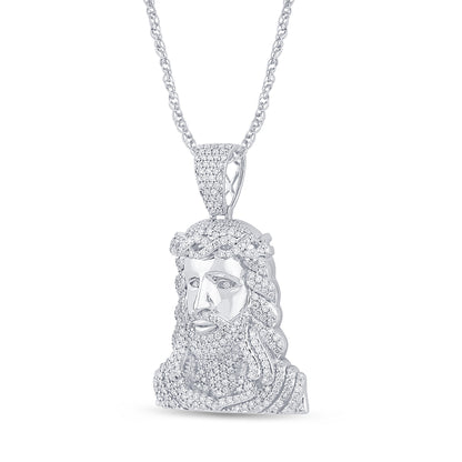 3.73 CTS T.W. JESUS PENDANT