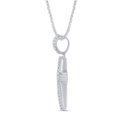 1.11 CTS T.W. CROSS PENDANT