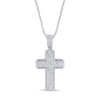 3.04 CTS T.W. CROSS PENDANT