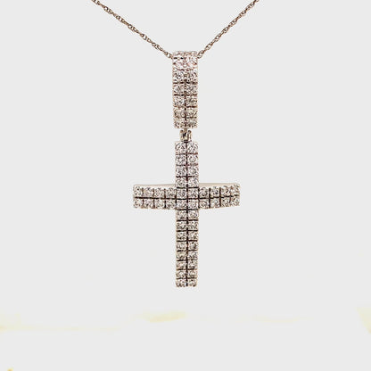 2.11 CTS T.W. CROSS PENDANT